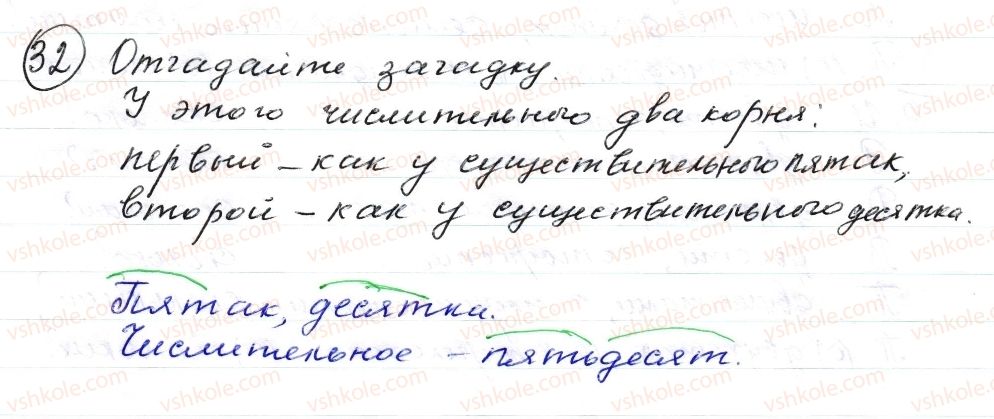 фото задание 32 - § 5,6. имя числительное. склонение числительных 50–80, 200–900 - морфология. орфография