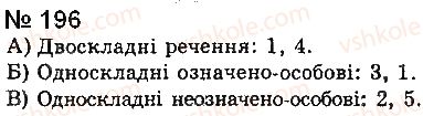 фото задание 196 - § 16. неозначено-особові речення