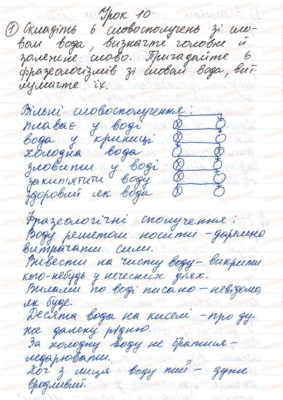 фото задание 1 - 10. словосполучення - тема 2. словосполучення і речення