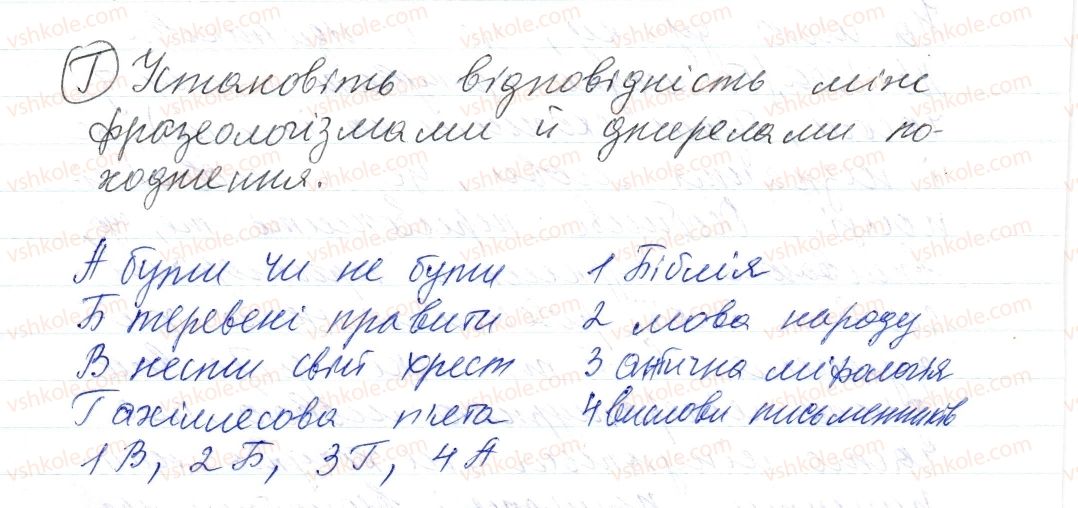 фото задание г - § 3. фразеологія - повторення та узагальнення вивченого