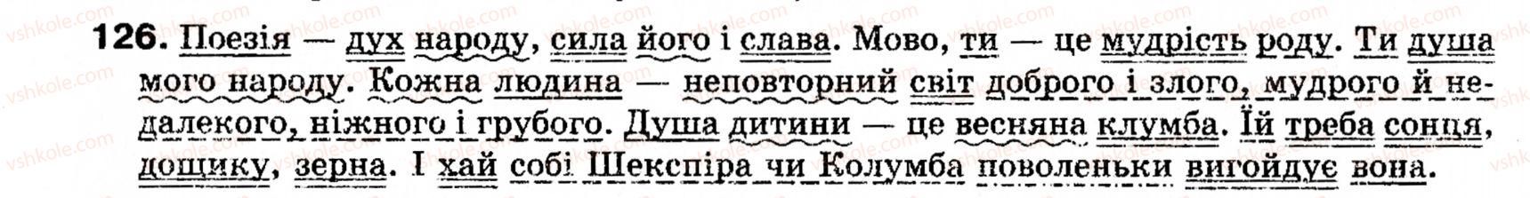 фото задание 126 - § 11. тире між підметом і присудком - синтаксис і пунктуація: просте речення