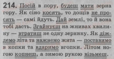 фото задание 214 - § 19. односкладне узагальнено-особове речення - односкладне просте речення. неповне речення