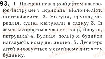 фото задание 93 - § 7. головні члени двоскладного речення - синтаксис. пунктуація
