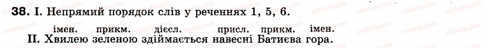 фото задание 38 - § 5. порядок слів у реченні. логічний наголос - словосполучення і речення. головні та другорядні члени речення