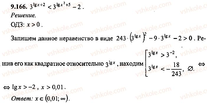 фото задание 166 - решение к главе 9