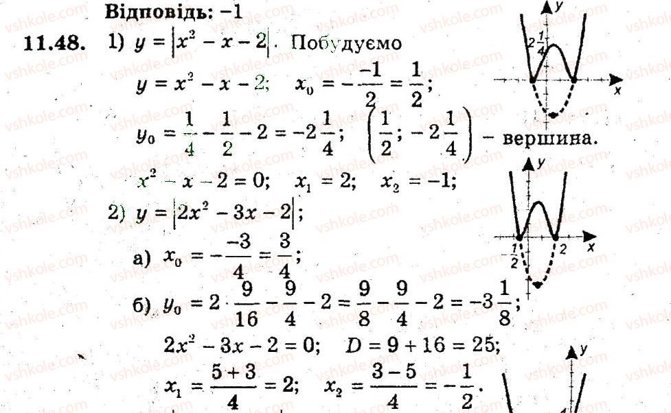 фото задание 48 - 11. квадратицна функція - § 3. квадратична функція