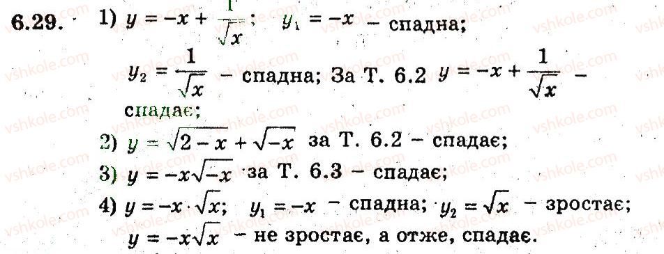 фото задание 29 - 6. зростання і спадання функції - § 3. квадратична функція