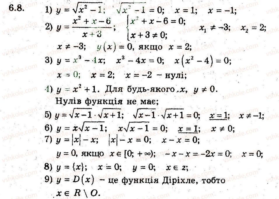фото задание 8 - 6. зростання і спадання функції - § 3. квадратична функція