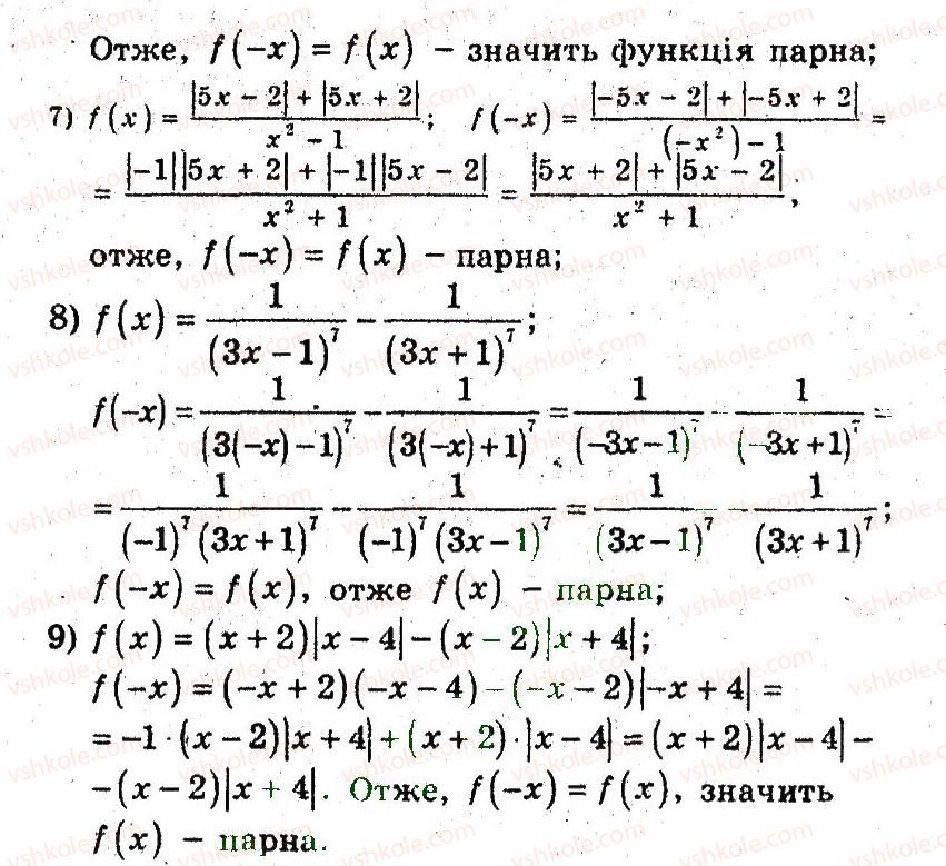 фото задание 4 - 7. парні і непарні функції - § 3. квадратична функція