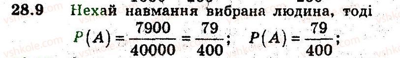 фото задание 9 - 28. частота та ймовірність випадкової події - § 5. елементи прикладної математики