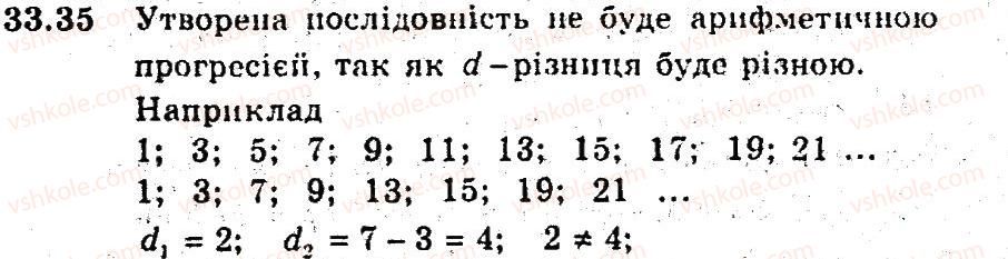фото задание 35 - 33. арифметична прогресія - § 6. числові послідовності