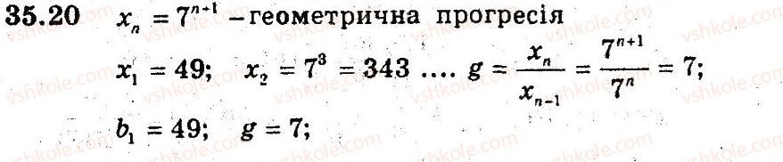 фото задание 20 - 35. геометрична прогресія - § 6. числові послідовності