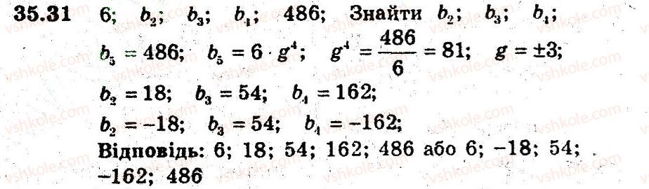 фото задание 31 - 35. геометрична прогресія - § 6. числові послідовності