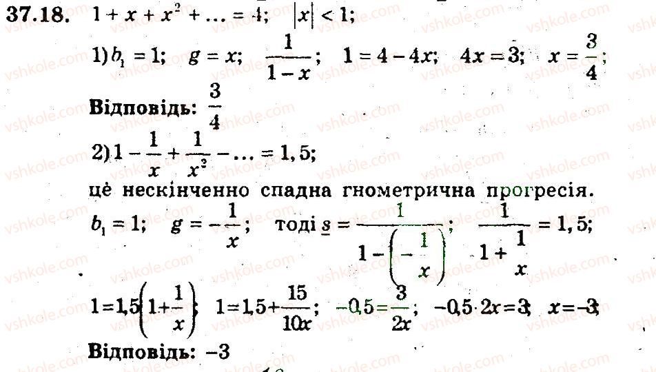 фото задание 18 - 37. уявлення про границю послідовності - § 6. числові послідовності