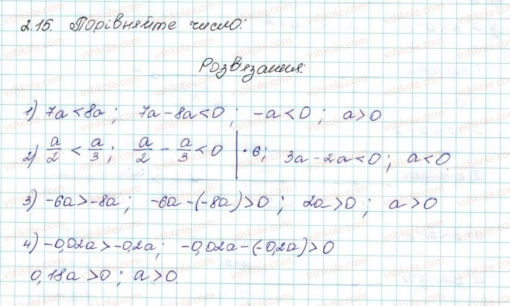 фото задание 15 - 2. основні властивості числових нерівностей - § 1. нерівності