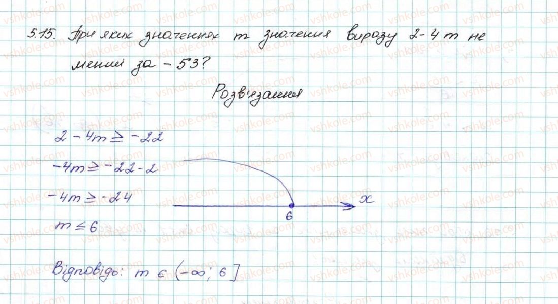фото задание 15 - 5. розв’язування лінійних нерівностей з однією змінною. числові проміжки - § 1. нерівності