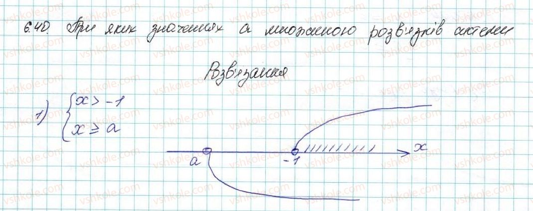 фото задание 40 - 6. системи лінійних нерівностей з однією змінною - § 1. нерівності