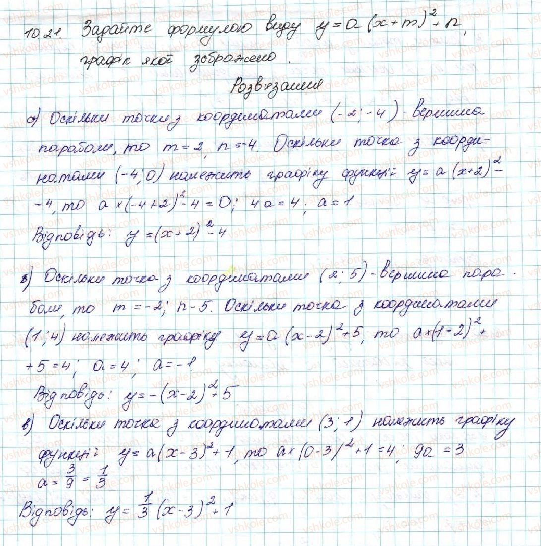 фото задание 21 - 10. як побудувати графіки функцій y = f (x) + b і y = f (x + a), якщо відомо графік функції y = f (x) - § 2. квадратична функція