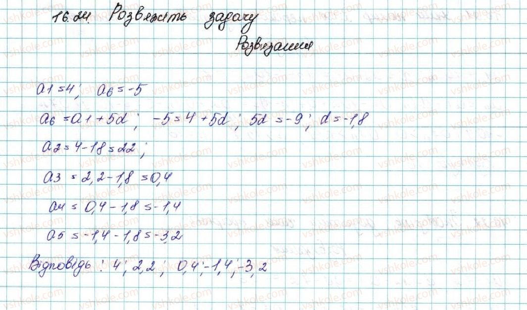 фото задание 24 - 16. арифметична прогресія - § 3. числові послідовності