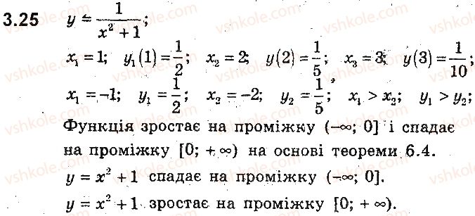 фото задание 25 - 3. зростання і спадання функції. найбільше і найменше значення функції - § 2. квадратична функція