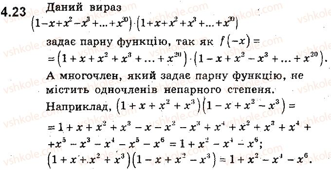 фото задание 23 - 4. парні та непарні функції - § 2. квадратична функція