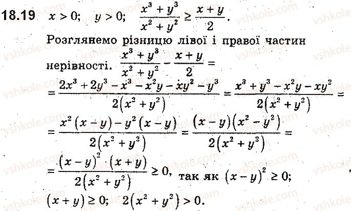 фото задание 19 - 18. основні методи доведення нерівностей - § 4. нерівності з двома змінними та їхні системи. доведення нерівностей