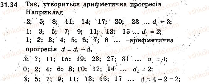 фото задание 34 - 31. арифметична прогресія - § 7. числові послідовності