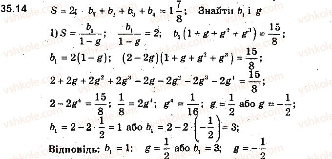 фото задание 14 - 35. уявлення про границю послідовності - § 7. числові послідовності