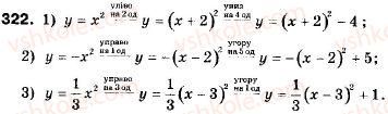 фото задание 322 - 10. як побудувати графіки функцій y = f (x) + b і y = f (x + a) , якщо відомо графік функції y = f (x) - § 2. квадратична функція