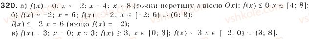 фото задание 320 - § 8. функції - квадратична функція