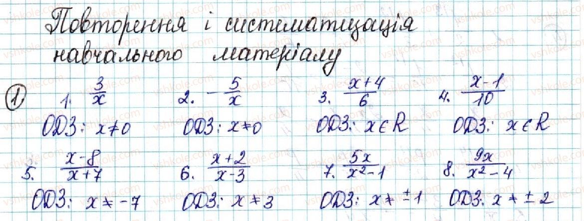 фото задание 1 - повторення і систематизація навчального матеріалу