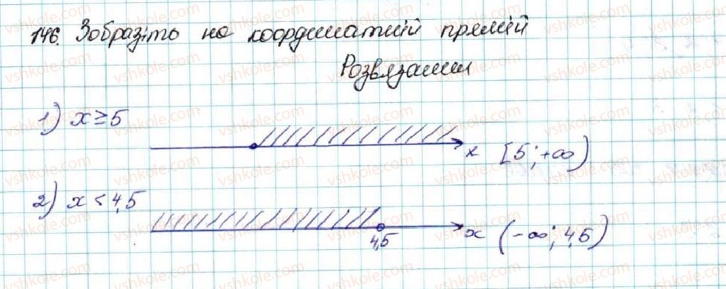 фото задание 146 - § 5. числові проміжки. переріз та об’єднання множин - розділ 1. нерівності