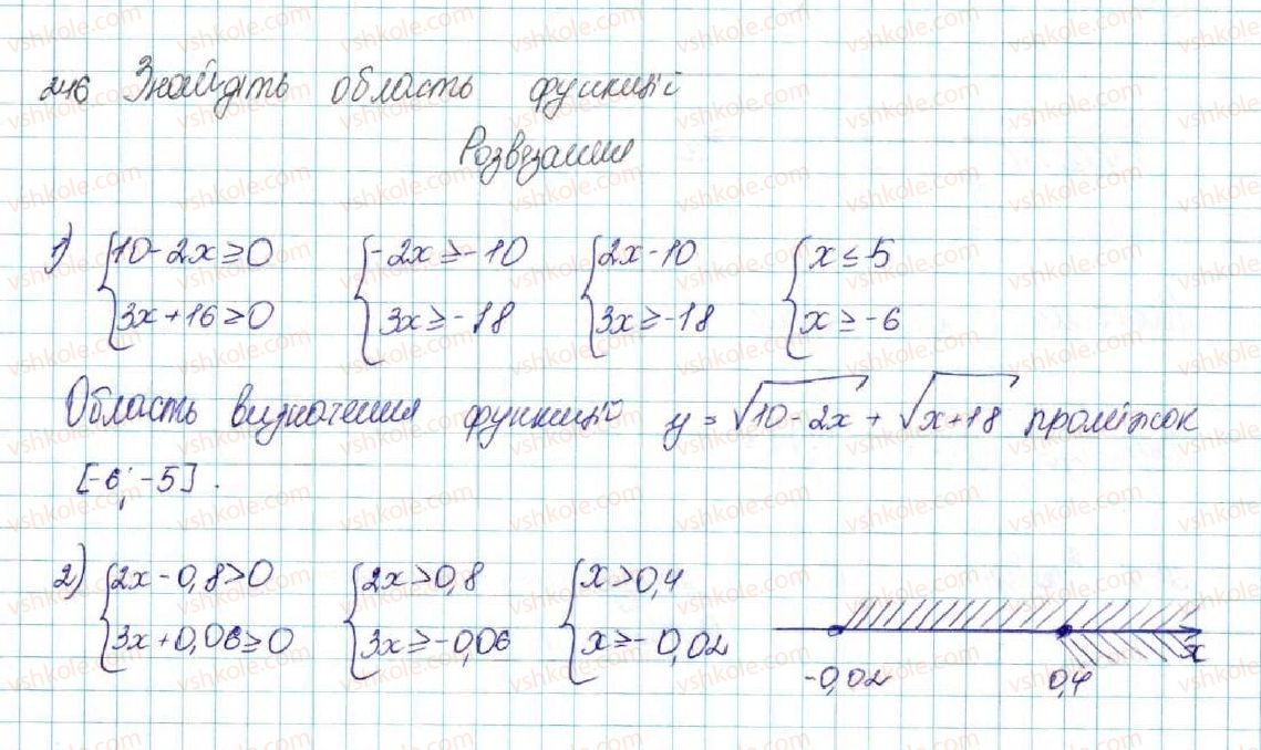 фото задание 246 - § 7. системи лінійних нерівностей з однією змінною, їх розв’язування - розділ 1. нерівності
