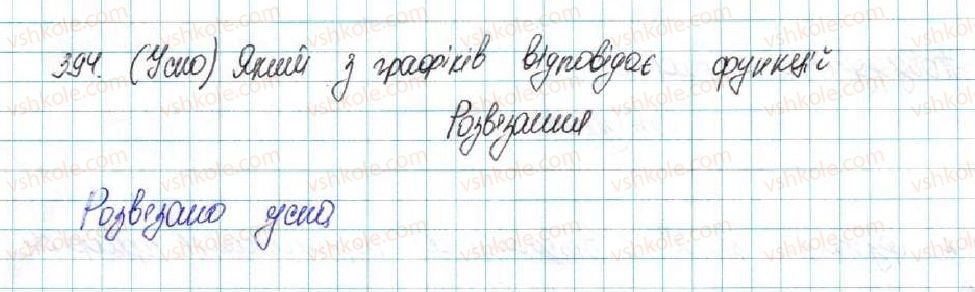 фото задание 394 - § 10. найпростіші перетворення графіків функцій - розділ 2. квадратична функція