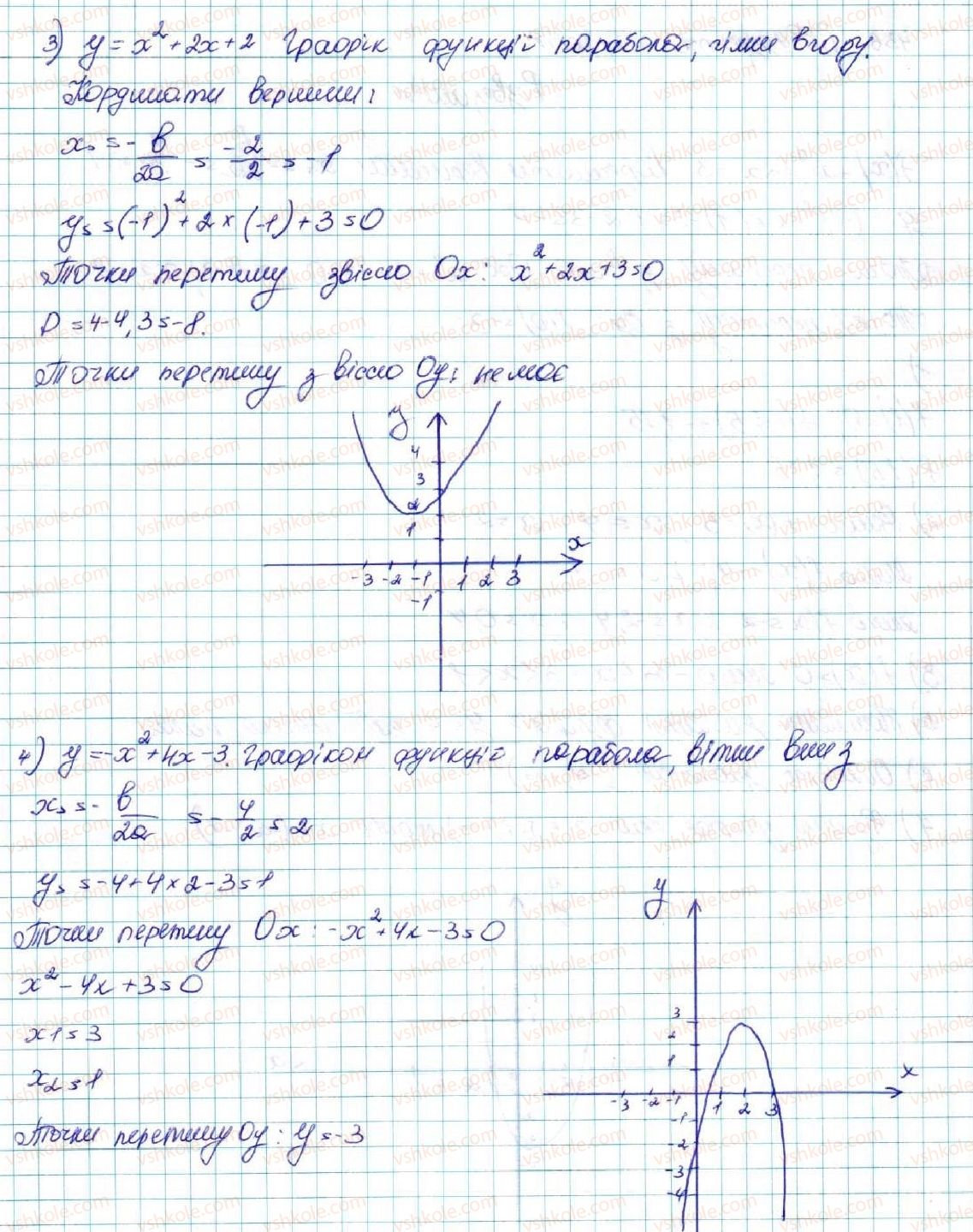 фото задание 435 - § 11. функція y = ax2 + bx + c, a ≠ 0, її графік і властивості - розділ 2. квадратична функція
