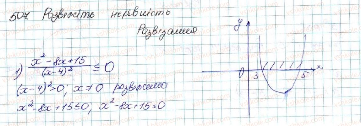 фото задание 507 - § 12. квадратна нерівність - розділ 2. квадратична функція