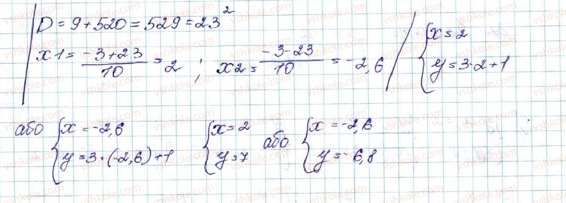 фото задание 532 - § 13. розв’язування систем рівнянь другого степеня з двома змінними - розділ 2. квадратична функція