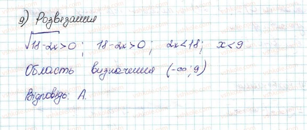 фото задание 9 - домашня самостійна робота № 2 - розділ 2. квадратична функція