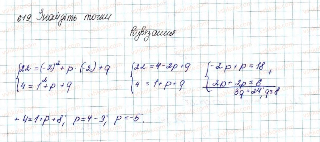 фото задание 619 - вправи для повторення розділу 2 - розділ 2. квадратична функція