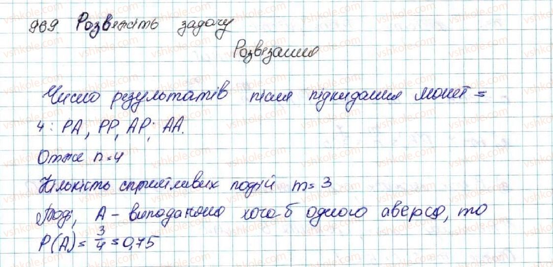 фото задание 969 - § 23. класичне означення ймовірності - розділ 4. основи комбінаторики, теорії ймовірностей та статистики