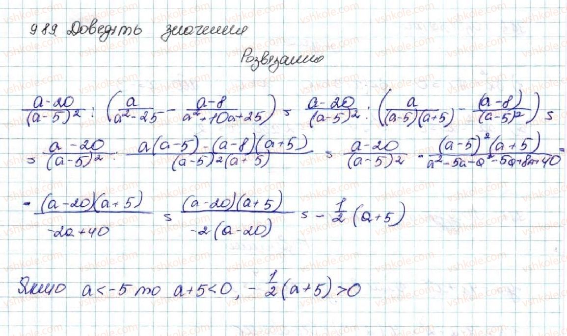 фото задание 989 - § 23. класичне означення ймовірності - розділ 4. основи комбінаторики, теорії ймовірностей та статистики