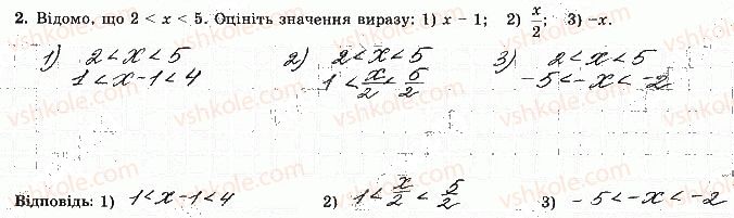 фото задание 2 - варіант 1 - с-1. числові нерівності - самостійні роботи