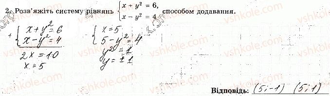 фото задание 2 - варіант 1 - с-6. квадратна нерівність - самостійні роботи