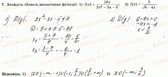 фото задание 7 - варіант 2 - ткр-2. властивості функції - тематичні контрольні роботи