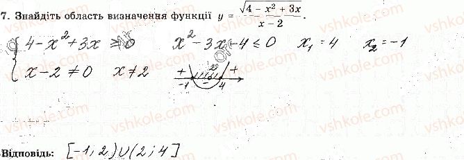 фото задание 7 - варіант 1 - ткр-3. квадратна нерівність - тематичні контрольні роботи