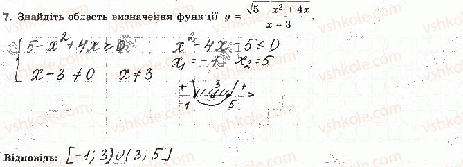 фото задание 7 - варіант 2 - ткр-3. квадратна нерівність - тематичні контрольні роботи