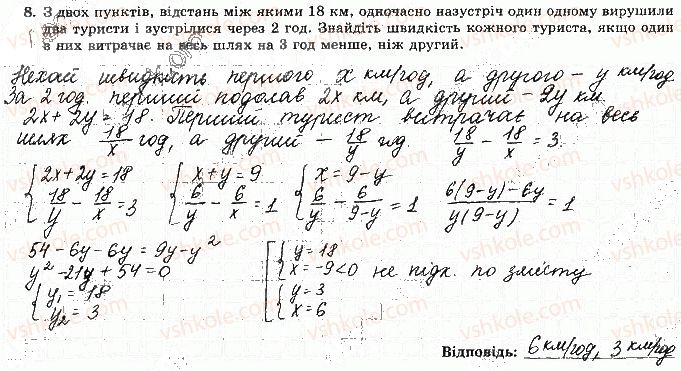 фото задание 8 - варіант 2 - ткр-3. квадратна нерівність - тематичні контрольні роботи