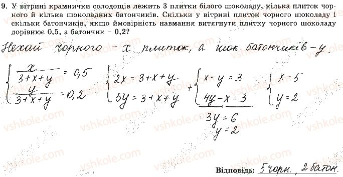 фото задание 9 - варіант 4 - ткр-5. основи комбінаторики, теорії ймовірностей - тематичні контрольні роботи