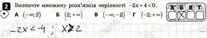 фото задание 2 - варіант 1 - контрольна робота № 1. нерівності - контрольні роботи