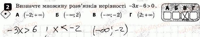 фото задание 2 - варіант 2 - контрольна робота № 1. нерівності - контрольні роботи